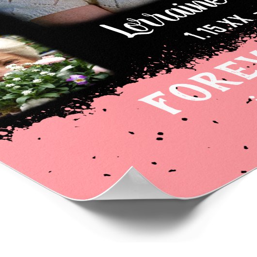 Memorial Keepomwille Edge Fade Photo Collage Blk P Poster (Hoek)