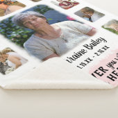 Memorial Keepomwille Edge Fade Photo Collage Pink Sherpa Deken (3/4)