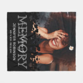 Memorial Keepomwille Foto Tribute Fleece Deken (Voorkant (Horizontaal))