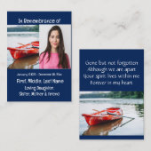 Memorial Keepomwille Kayaking Kayaker Visitekaartje (Voorkant / Achterkant)