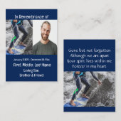 Memorial Keepomwille Skateboarding Visitekaartje (Voorkant / Achterkant)