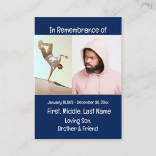 Memorial Keepomwille Skateboarding Visitekaartje
