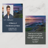 Memorial Keepomwille Sunset Ocean Boat Visitekaartje (Voorkant / Achterkant)