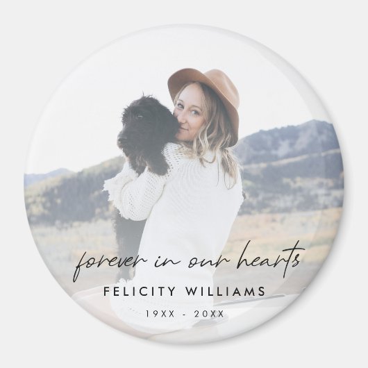 Memorial Keepomwille | Vroeger in ons hart Foto Magneet (Voorkant)