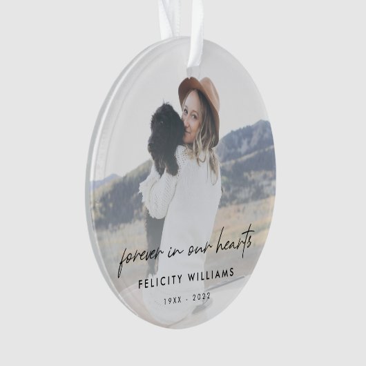 Memorial Keepomwille | Vroeger in ons hart Foto Ornament (voorkant)