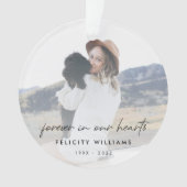 Memorial Keepomwille | Vroeger in ons hart Foto Ornament (voorkant)