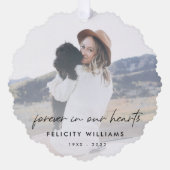 Memorial Keepomwille | Vroeger in ons hart Foto Ornament Kaart (Voorkant)