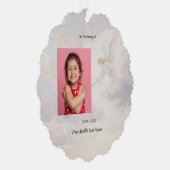 Memorial Keepsake Angel Reaching  Ornament Kaart (Rechts)