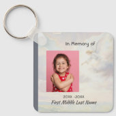 Memorial Keepsake Angel Reaching Sleutelhanger (Voorkant)