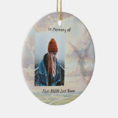 Memorial Keepsake Angel Sky Clouds Keramisch Ornament (Rechts)