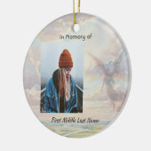 Memorial Keepsake Angel Sky Clouds Keramisch Ornament (Links)