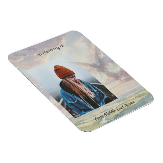 Memorial Keepsake Angel Sky Clouds Magneet (Rechterzijde)