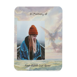 Memorial Keepsake Angel Sky Clouds Magneet