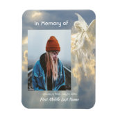 Memorial Keepsake Angel Sky Clouds Magneet (Verticaal)