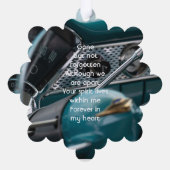 Memorial Keepsake Antiek Auto's Ornament Kaart (Achterkant)