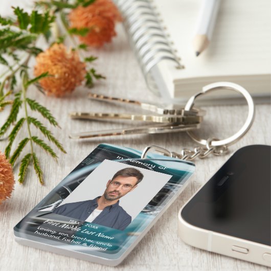 Memorial Keepsake Antiek Auto's Sleutelhanger (Voorkant Rechts)