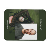 Memorial Keepsake Baseball Game Player  Magneet (Horizontaal)