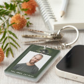 Memorial Keepsake Baseball Game Player Sleutelhanger (Voorkant Rechts)