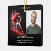  Memorial Keepsake Baseball Softball  Keramisch Ornament (Links)