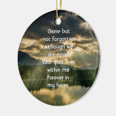 Memorial Keepsake Beautiful Lake Beach Keramisch Ornament (Links)