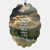 Memorial Keepsake Beautiful Lake Beach Ornament Kaart (Links)