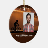 Memorial Keepsake Biking Cycling Bike  Keramisch Ornament (Rechts)