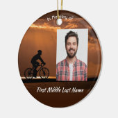 Memorial Keepsake Biking Cycling Bike  Keramisch Ornament (Links)