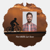 Memorial Keepsake Biking Cycling Bike  Ornament Kaart (Voorkant)