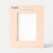 Memorial keepsake Biplane  Pilot Flying Sunset Gegraveerde Lijstjes (Voorkant)