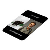 Memorial Keepsake Black Bear Animal Magneet (Linkerzijde)