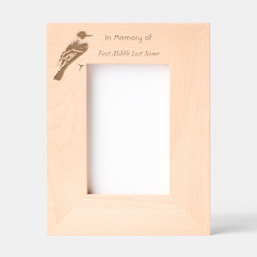 Memorial  Keepsake Bluebird Garden Bird  Gegraveerde Lijstjes (Voorkant)