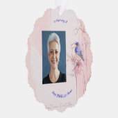 Memorial Keepsake  Bluebird Garden  Ornament Kaart (Rechts)