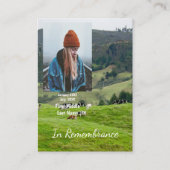 Memorial Keepsake Boerderij Ranch Cattle Koeien Visitekaartje (Voorkant)