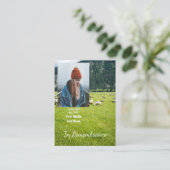 Memorial Keepsake Boerderij Visitekaartje (Staand voorkant)