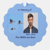 Memorial Keepsake Canada Goose Outdoors Ornament Kaart (Voorkant)