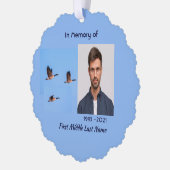 Memorial Keepsake Canada Goose Outdoors Ornament Kaart (Links)