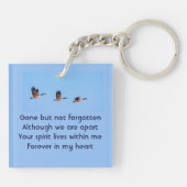 Memorial Keepsake Canada Goose Outdoors Sleutelhanger (Achterkant)