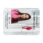 Memorial Keepsake Cardinal Bird Magneet (Horizontaal)