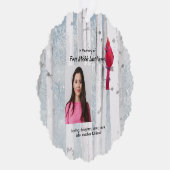 Memorial Keepsake Cardinal Bird Ornament Kaart (Rechts)