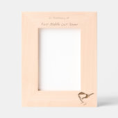 Memorial Keepsake Chickadee Bird Winter Gegraveerde Lijstjes (Voorkant)