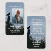 Memorial Keepsake Christelijke Californische kwart Visitekaartje (Voorkant / Achterkant)