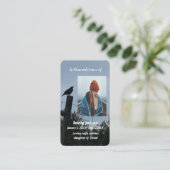 Memorial Keepsake Christelijke Californische kwart Visitekaartje (Staand voorkant)