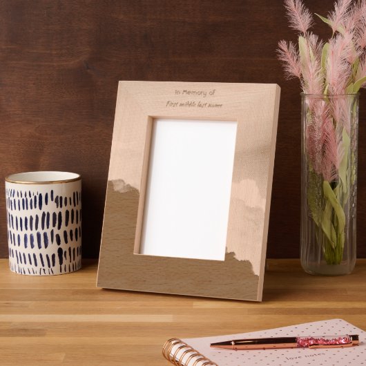 Memorial Keepsake Clouds Sky Heavenly Gegraveerde Lijstjes (Links)