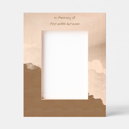 Memorial Keepsake Clouds Sky Heavenly Gegraveerde Lijstjes (Voorkant)