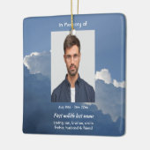 Memorial Keepsake Clouds Sky Heavenly Keramisch Ornament (Links)