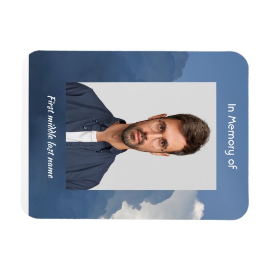 Memorial Keepsake Clouds Sky Heavenly Magneet (Horizontaal)