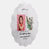  Memorial Keepsake Cute Koala Children Ornament Kaart (Rechts)