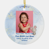 Memorial Keepsake Cute Little Mouse Children Keramisch Ornament (Voorkant)