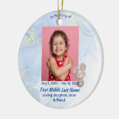 Memorial Keepsake Cute Little Mouse Children Keramisch Ornament (Links)