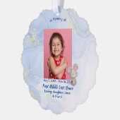 Memorial Keepsake Cute Little Mouse Children Ornament Kaart (Links)